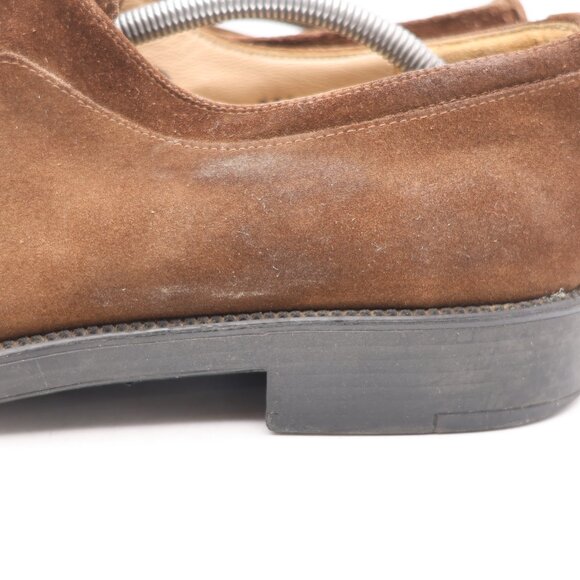 Salvatore Ferragamo Studio Men Size 13 D Brown Cap Toe Oxford Dress Shoes